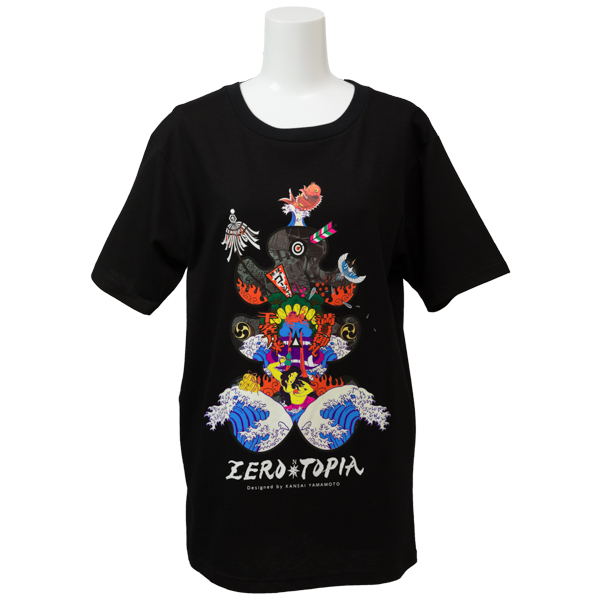 ZEROTOPIA 満員御礼Tシャツ Designed by KANSAI YAMAMOTO ＜ブラック