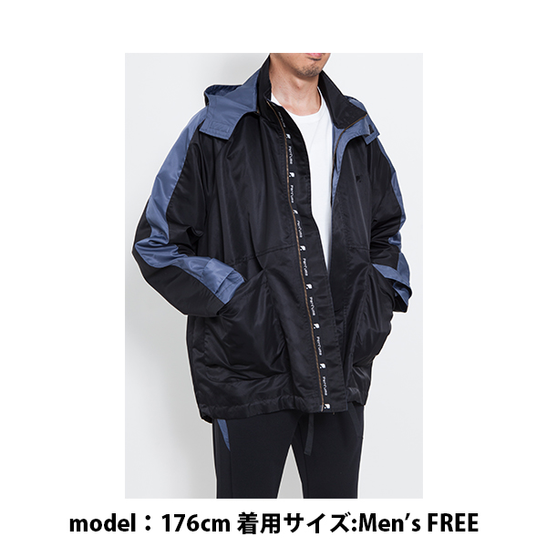 COLOR BLOCK NYLON JACKET(WATER-REPELLENT) | Perfume Closet | A!SMART