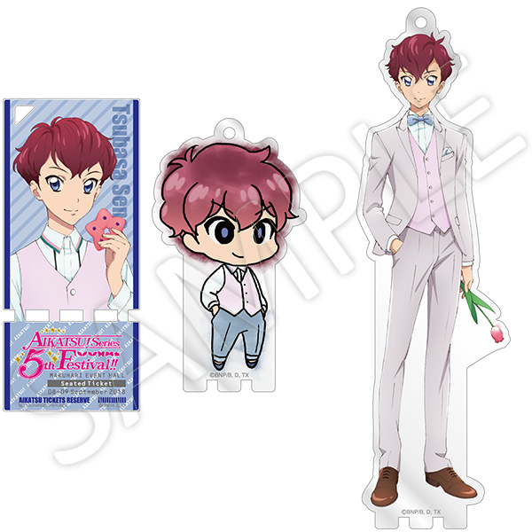 オケカツ！アクリルバッジスタンドキーホルダー　5種セット アクリルバッジスタンドキーホルダー ver. 5th FES（MENKATSU！）瀬名