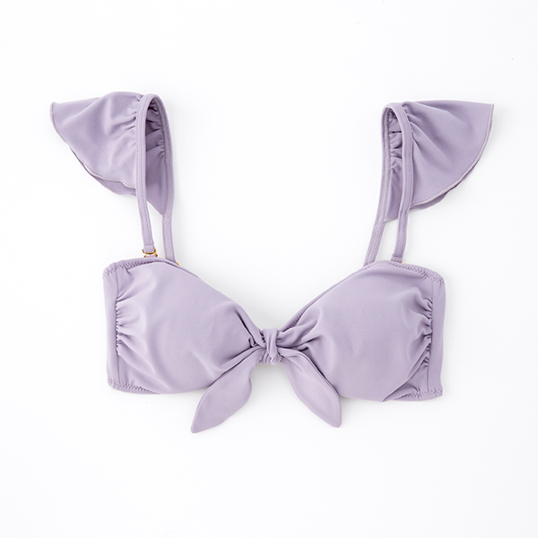 Bando bikini（Shoulder ruffle）Nuance Purple | Nicole Ishida | A!SMART