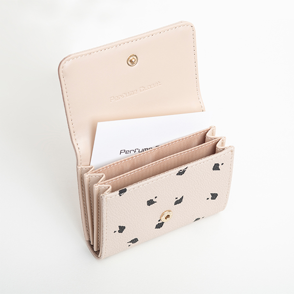 P-DOT CARD HOLDER/BEIGE | Perfume Closet | A!SMART