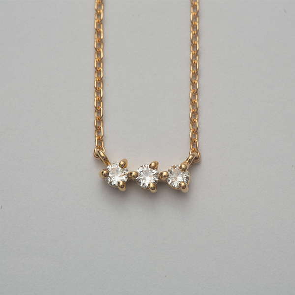 【新品未開封】Perfume Closet スリードットダイヤネックレス Three Dots Diamond Necklace/スリードットダイヤネックレス | Perfume