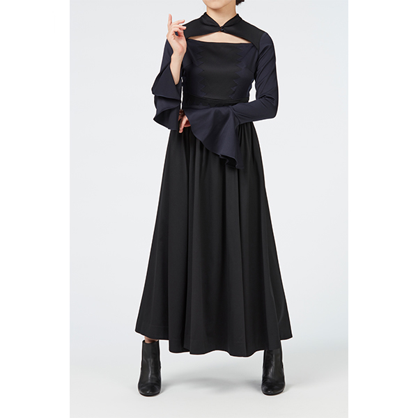 Perfume closet Spinning World・黒・Sサイズ Flare Dress / Inspired by Spinning World / Black | Perfume Closet