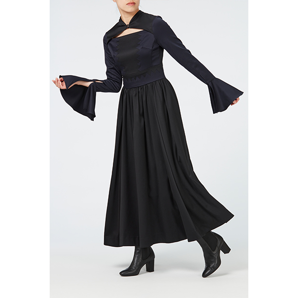 Perfume closet Spinning World・黒・Sサイズ Flare Dress / Inspired by Spinning World / Black | Perfume Closet