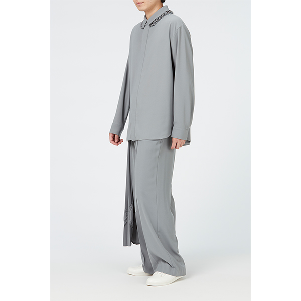 ミュージシャン Layered Pleats Pants /2way Frill Shirts Layered
