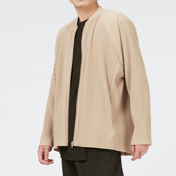 Pleats Blouson / Beige | Perfume | A!SMART