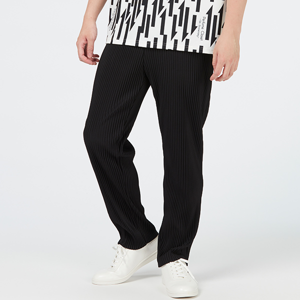 Pleats Pants (Men's) / Black | Perfume | A!SMART