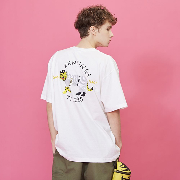 ZENSHIN GA TIGERS Cutsew / White | ユキヒーロープロレス | A!SMART