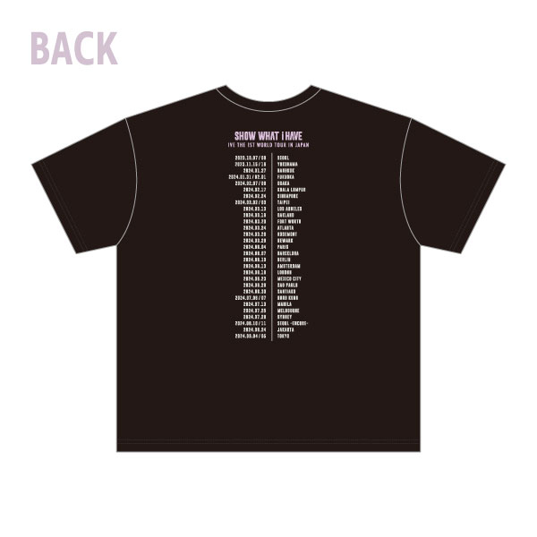 IVE WORLD TOUR クアラルンプール　Tシャツ　ブラック　L Tシャツ/BLACK | IVE | A!SMART