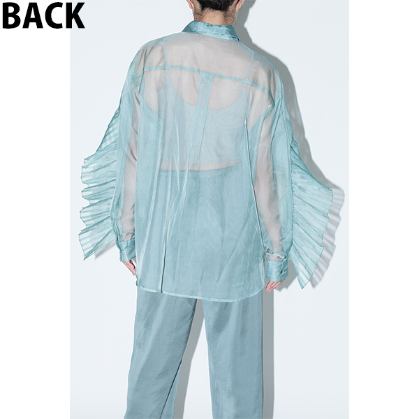 ミュージシャン Sheer Pleats Shirts Inspired by Moon Sheer Pleats Shirts Inspired by Moon / Green | Perfume | A!SMART