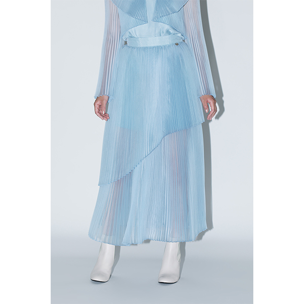 perfume closet 2WAY レースプリーツスカート　Mサイズ Sheer Pleats 2way Skirt Inspired by Moon / Blue | Perfume Closet