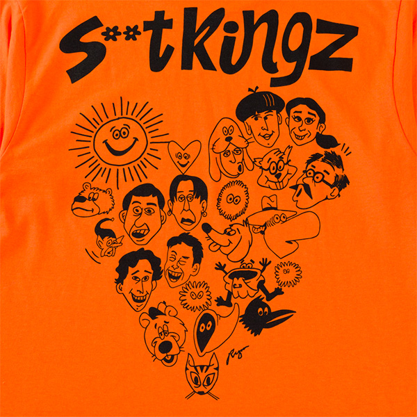 062の愛を背負ってがんばロンT（オレンジ） | s**t kingz | A!SMART