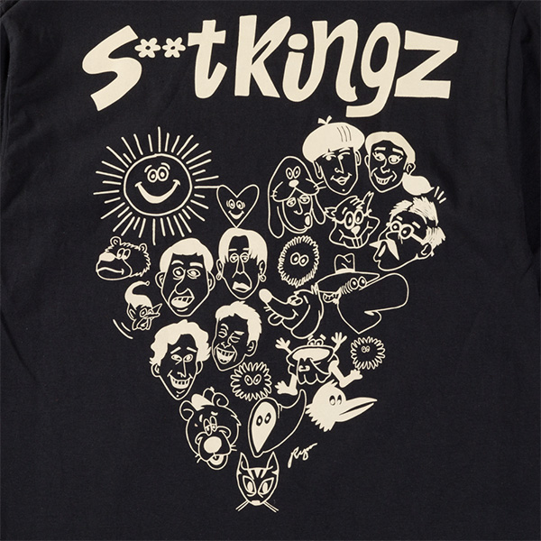 062の愛を背負ってがんばロンT（ブラック） | s**t kingz | A!SMART