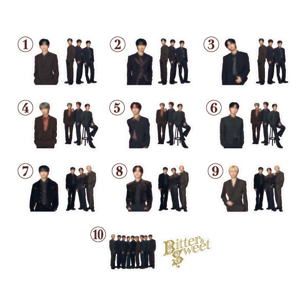 ランダムフレークシール〈全10種/ランダム封入〉