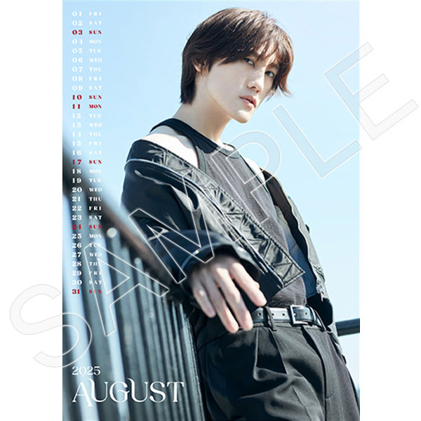 TAKUYA UEHARA 2025-2026 CALENDAR | 植原 卓也 | A!SMART