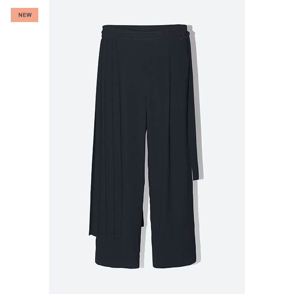 【Perfume closet】2way レイヤードスカートパンツ 2way Layered Skirt Pants /Inspired by ネビュラロマンス /Black