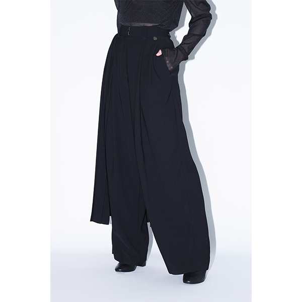 Layered Skirt Pants /Inspired by ネビュラロマンス /Black | Perfume