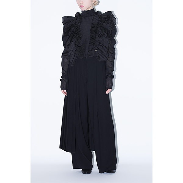 Perfume Closet　Sheer Gathered Top /Black Sheer Gathered Top /Black | Perfume Closet | A!SMART