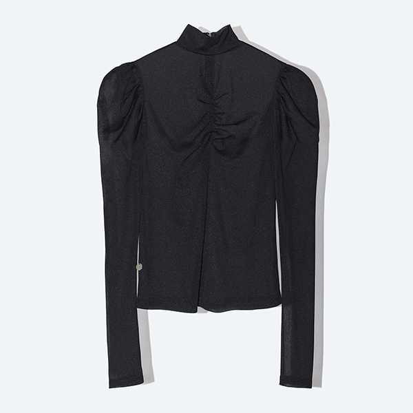 Perfume Closet　Sheer Gathered Top /Black Sheer Gathered Top /Black | Perfume Closet | A!SMART