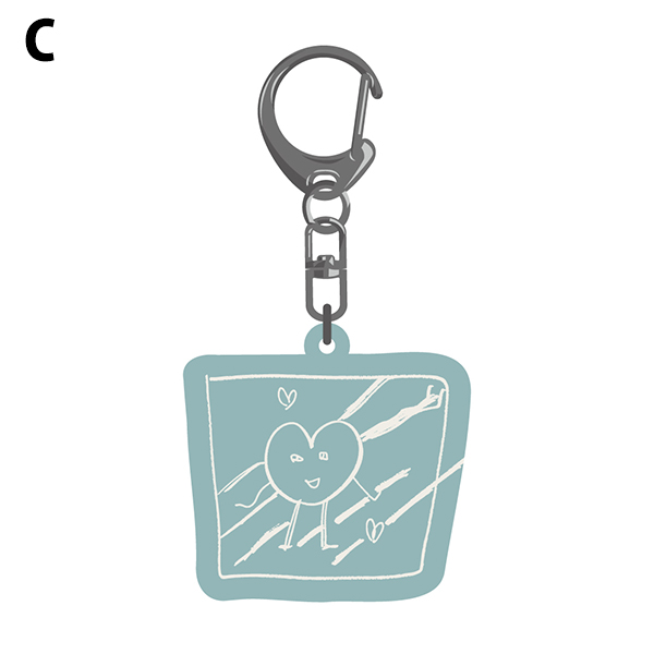 イラストキーホルダー from「love up! の部屋」2025
