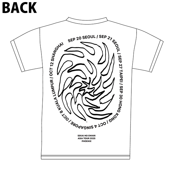 PHOENIX TEE | SEKAI NO OWARI | A!SMART