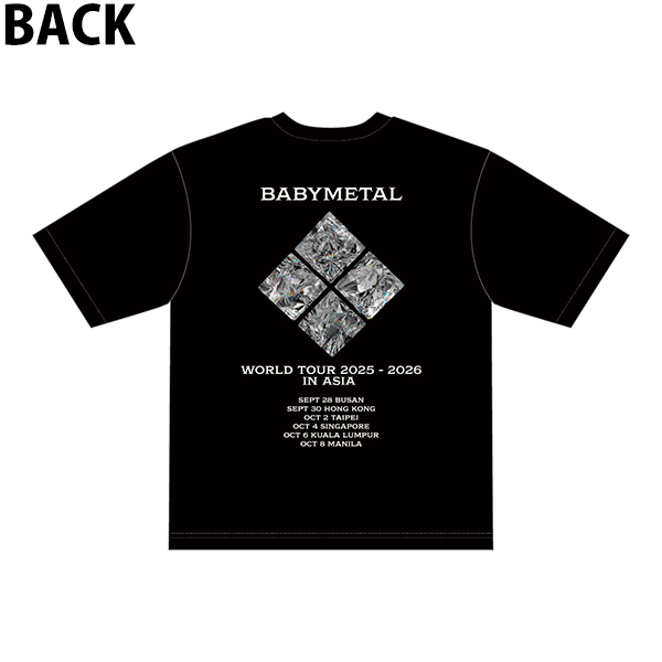 BABYL ワールドツアー2025-2026 L FORTH T 海外輸入品】「METAL FORTH FOXES」TEE (WORLD TOUR 2025-2026 ASIA
