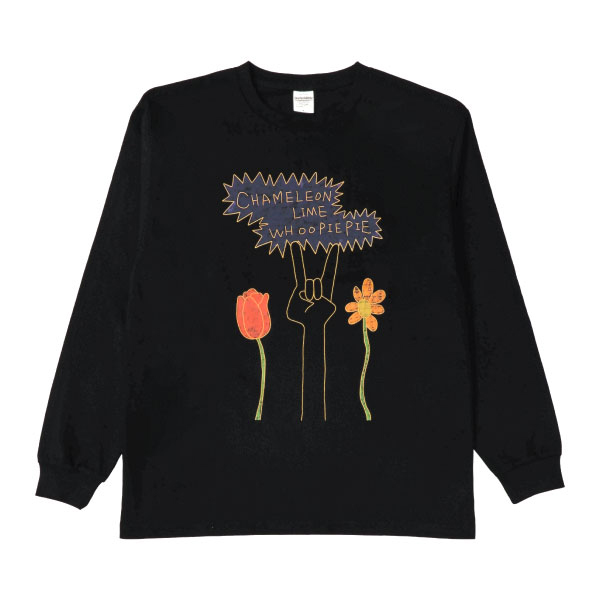 お花も袖もロングTシャツ | カメレオン・ライム・ウーピーパイ | A!SMART