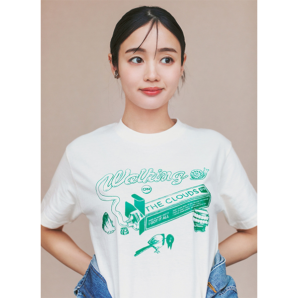 10TH ANNIVERSARY T-shirt［walking on the clouds］ | 藤原さくら | A
