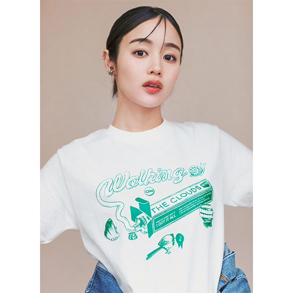 10TH ANNIVERSARY T-shirt［walking on the clouds］ | 藤原さくら | A