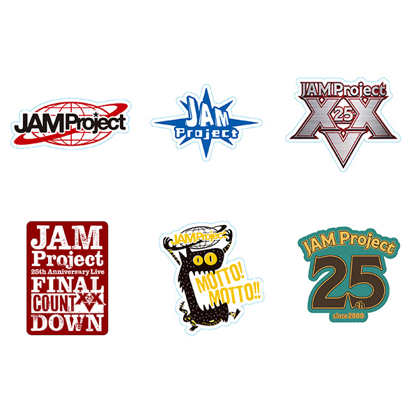 2025 FINAL COUNTDOWN」ステッカーセット（6枚入り） | JAM Project