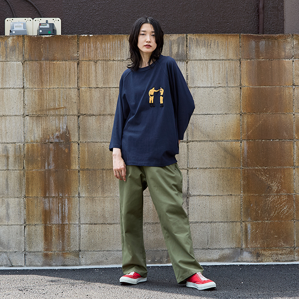 F/D/R embroidery raglan | ユキヒーロープロレス | A!SMART