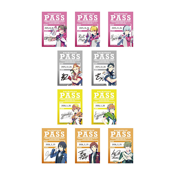 ランダムバックステージパス風ステッカー