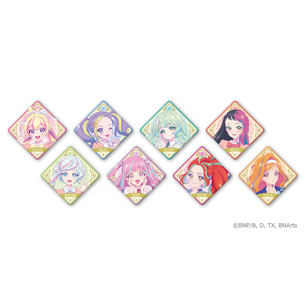 アイカツプラネット！『HAPPY∞5th FANtime!』 缶バッジ（ランダム全8