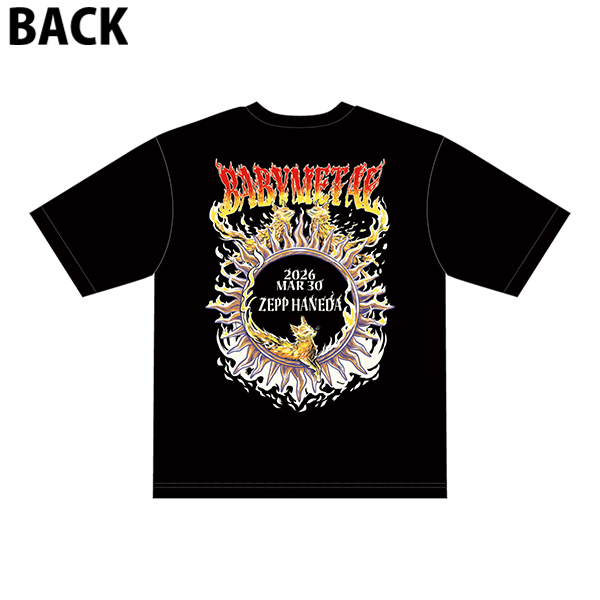 【BABYL】ZEPP羽田限定WHITE FLAME TEE サイズL WHITE FLAME