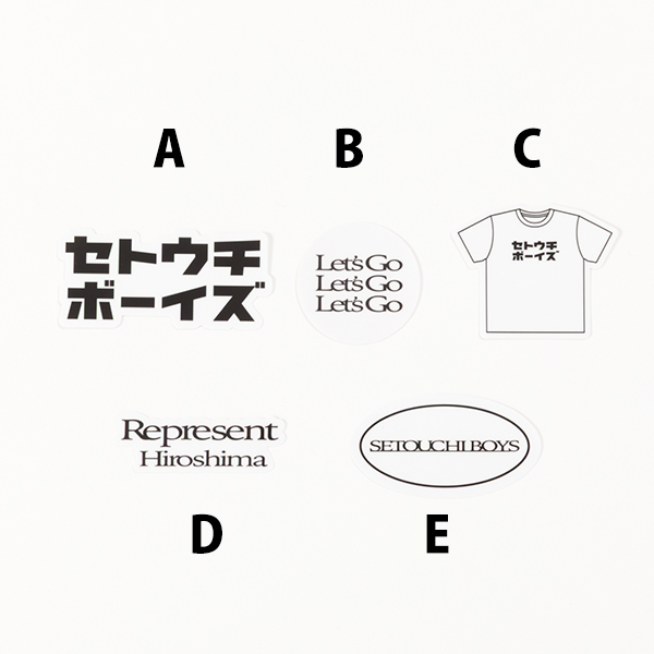 クリアステッカーセット ～SETOUCHI BOYS Edition～(5枚入り