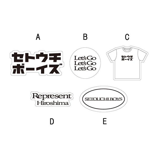 クリアステッカーセット ～SETOUCHI BOYS Edition～(5枚入り