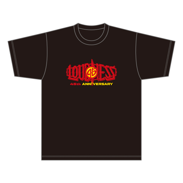 A: 45th Anniversary Logo T-Shirt - Black | LOUDNESS | A!SMART